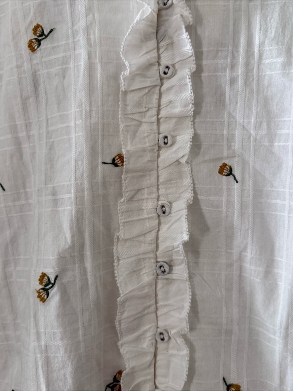 New Fat Face Aldwick Embroidered Blouse Long Sleeve Size 10 NWT. - Picture 2 of 7